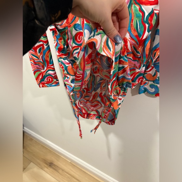 Coolibar Hokulani Ruche Swim Shirt with UPF 50+ sun protection - Picture 10 of 10